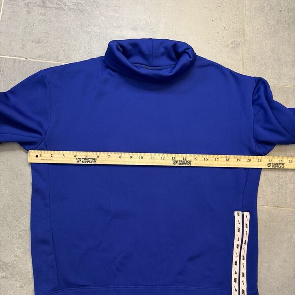 Nike Therma Fleece All Time Mock Neck Sweatshirt Deep Royal/Echo Pink Size XS - Picture 8 of 9